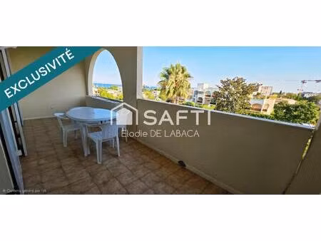 antibes 2 pièces avec terrasse vue mer et garage