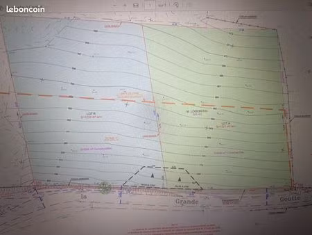vend terrain constructible 1220 m2
