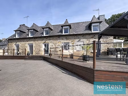 maison longère 4 chambres  en impasse  à 3 km du bourg de plaintel  terrain de 1500 m²  su