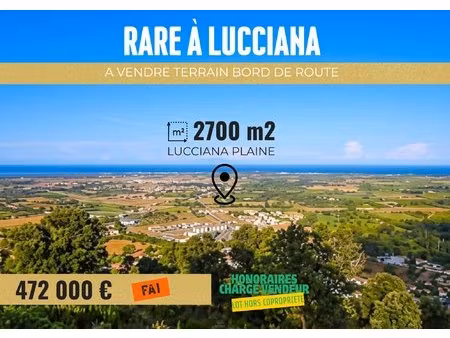 terrain bord de route lucciana