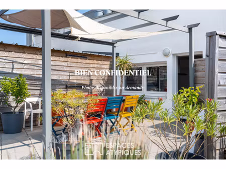 île de nantes : toit-terrasse d'exception de 80 m² de plain-pied en dernier étage