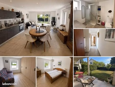 t3 neuf rdc avec jardin 150 m²  terrasse et parking privé