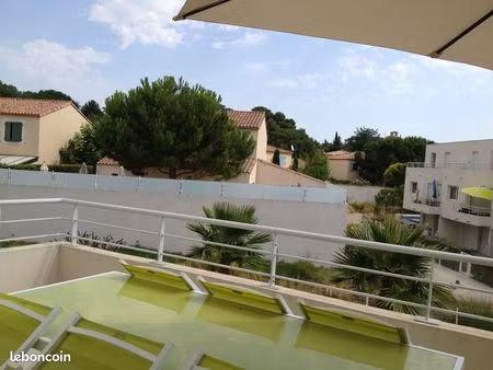 appartement 2 pièces meublé  terrasse  garage box fermé  résidence