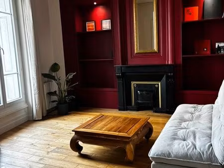 t2 meublé de caractère rénové – 54 m² – lyon 7e jean-macé