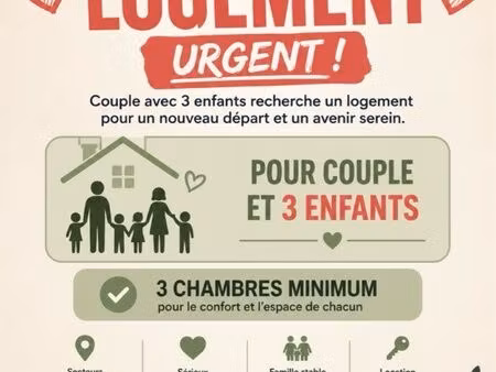 maison recherche urgente