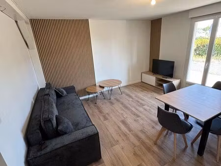 t3 neuf meublé avec jardin