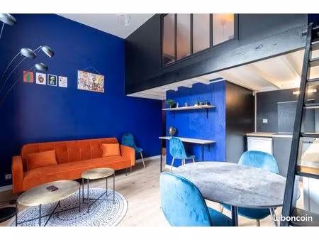 studio cosy 25m² avec mezzanine — lille centre / métro république (2 min)