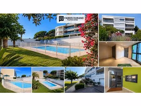 cannes plage du midi 700m 3 pièces 71 8 m² deux terrasses 22 m² piscine garage - parking a