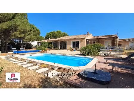 trebes villa d'exception avec appartement indépendant  piscine et parc arboré de 2 065 m²
