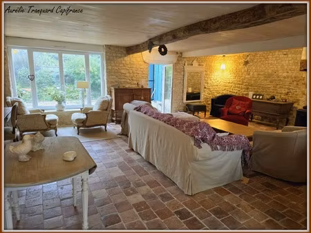 maison à vendre 4 pièces antezant la chapelle (17) longere/ maison charentaise avec dépend
