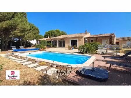 trebes villa d'exception avec appartement indépendant  piscine et parc arboré de 2 065 m²
