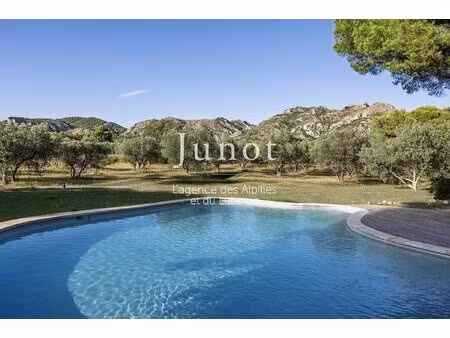 les baux de provence - propriété avec vue - piscine tennis