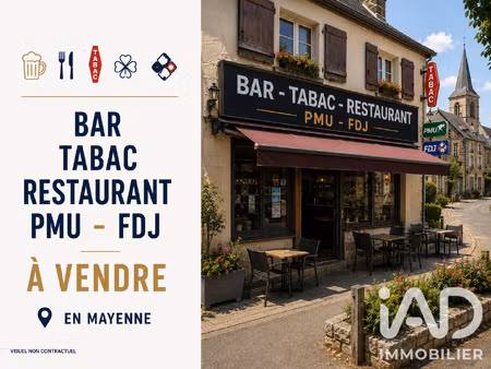 vente bar  brasserie  tabac 300 m²