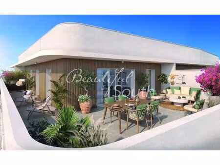 appartement t4 avec vaste terrasse  vue degagee  arpeggio  canet en roussillon