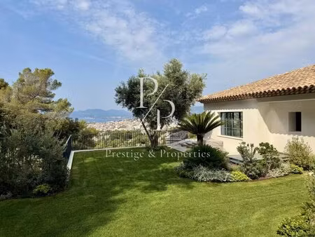 a vendre - villa de 540m2 - domaine privé - vue mer panoramique - cannes californie