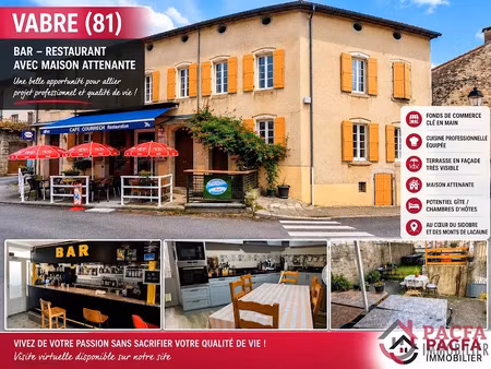 vente locaux professionnels 6 pièces 160 m² à vabre (81330)  267 000 €