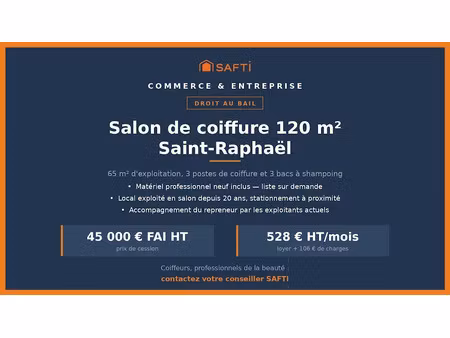 vente locaux professionnels 4 pièces 120 m² à saint-raphael (83700)  45 000 €