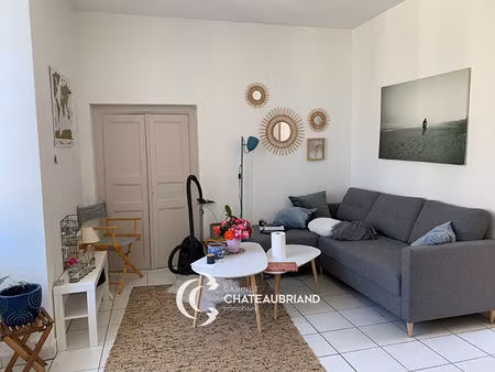a louer - dol de bretagne centre - t2 - 36.93 m² - 1er etage - garage