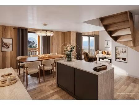 superbe appartement neuf de 3 chambres en duplex au centre de morzine