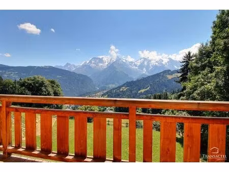 chalet 5 chambres | pied de pistes & vue mont-blanc