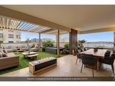 bordeaux - terrasse exceptionnelle de 100 m2 - appartement