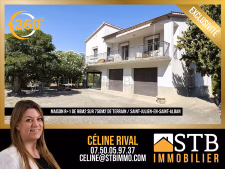 maison individuelle rénovée de 98m2 sur 750m2 de terrain