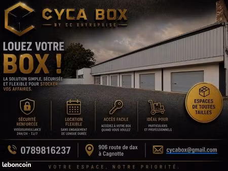box 30m2 à louer