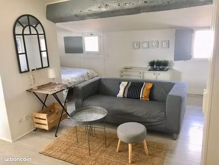 grand studio 28m² st michel avec clim