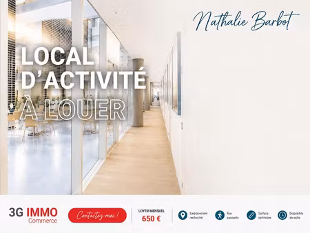 location locaux professionnels 2 pièces 53 m² à chalons-en-champagne (51000)  650 €