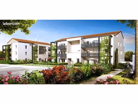 ⭐ rare t2 46 m² + jardin 83 m² | résidence bbc 2015 | vaulx village