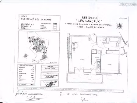 location nue à l'année t2 salies de béarn