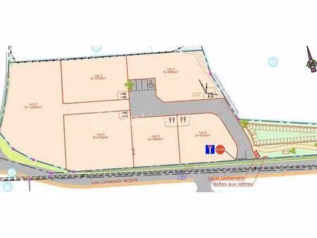 terrain constructible viabilisé à vendre