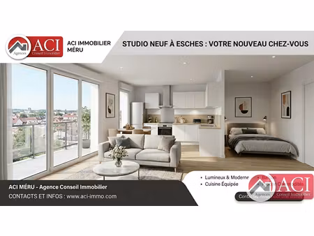 appartement 1 pièce à esches (60110)