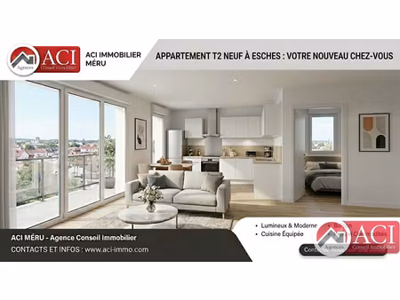 appartement 2 pièces à esches (60110)