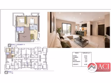 appartement 3 pièces à esches (60110)