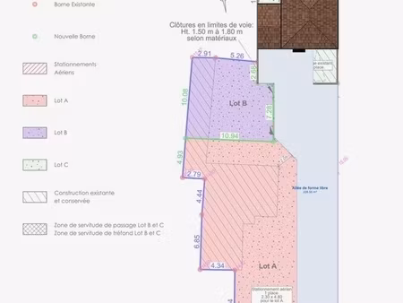vente terrain 185 m²