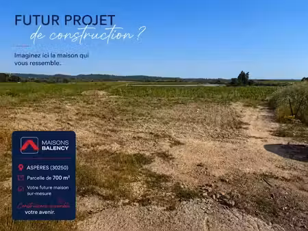 vente terrain 700 m² à aspères (30250)  190 000 €