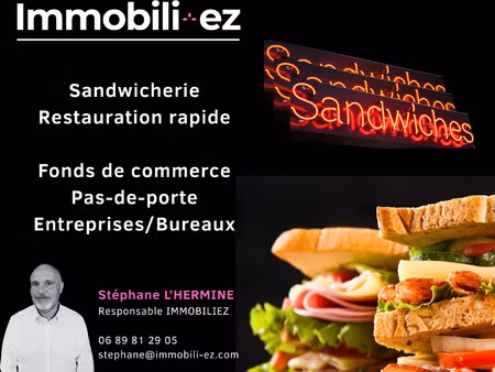 fonds de commerce pizzéria à emporter
