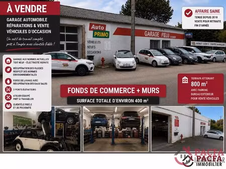 vend garage automobile fdc+murs