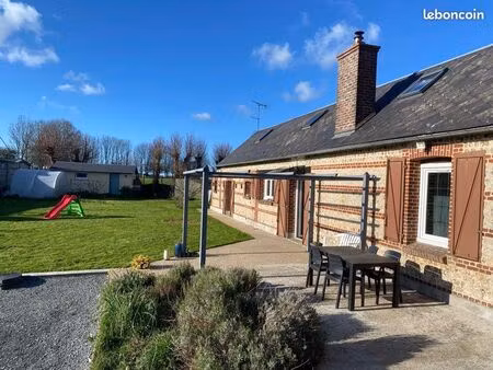 maison brique silex anglesqueville