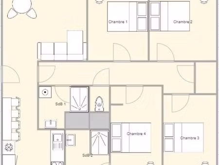 appartement 5 pièces 86 m²