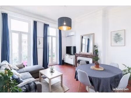 t3 haussmannien lumineux 70m² – vue notre-dame – castellane (13006)