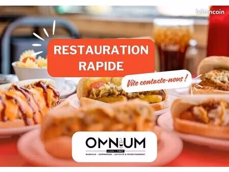 fonds de commerce restauration rapide 74 m²