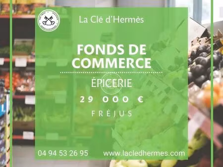 alimentation  fonds de commerce 70 m² fréjus