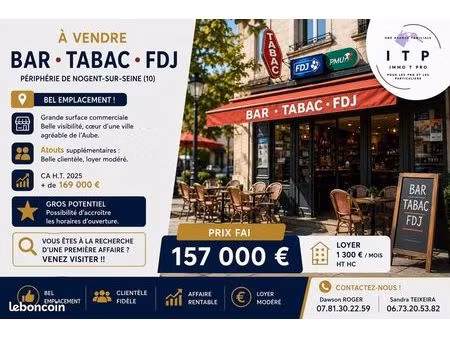 bar  fdj  tabac nogent-sur-seine