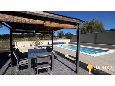 maison au calme  3 chambres  piscine  jardin proche mirambea