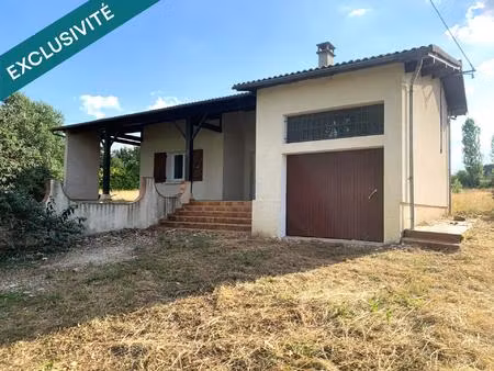 maison t5 avec garage sur terrain de 6338m²