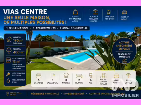 vente maison/villa 9 pièces