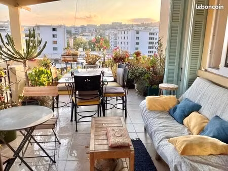 appartement 2 pièces meublé avec grandes terrasses – proche mer  universités et tramway