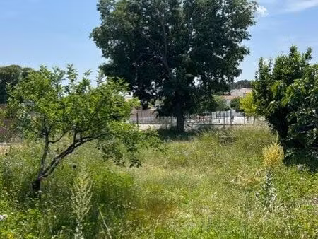uchaud terrain 505 m² viabilisé libre constructeur